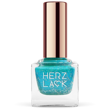 Laden Sie das Bild in den Galerie-Viewer, Türkis-Blauer 15-free Nagellack aus Deutschland. Blaue Lagune von Herzlack