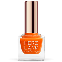 Laden Sie das Bild in den Galerie-Viewer, Orangener 15-free Nagellack aus Deutschland. Mucho Mango von Herzlack