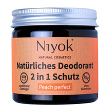 Laden Sie das Bild in den Galerie-Viewer, Niyok Deocreme peach perfect 40ml