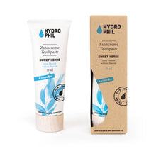 Laden Sie das Bild in den Galerie-Viewer, Naturkosmetik Zahncreme Sweet Herbs ohne Fluorid von Hydrophil