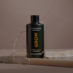 Mádara Organic Skincare mit dem Grow Volume Naturkosmetik Shampoo 
