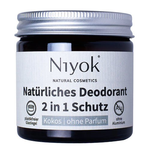 Niyok Deocreme Kokos ohne Parfum 40ml